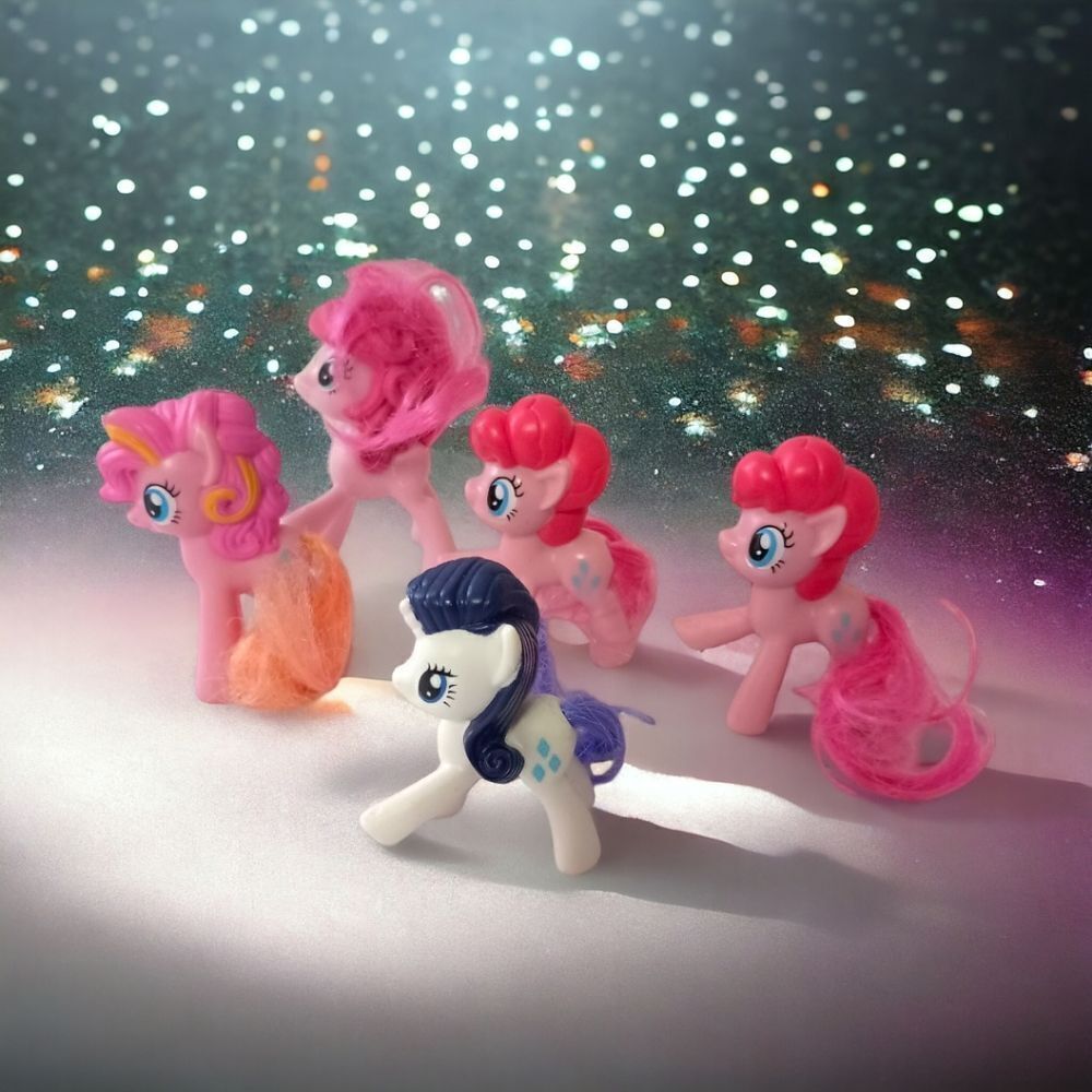 5‎ My Little Pony Mcdonalds Happy Meal Toy Set MLP Pinkie Pie Rarity Cutie Crew.